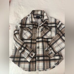 Love Tree Plaid Jacket in Brown and Black